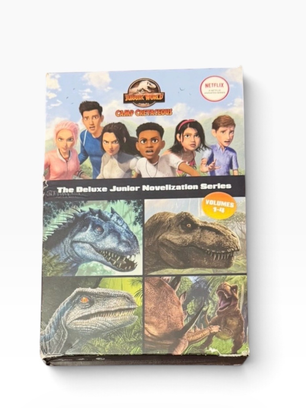 Jurassic World Camp Cretaceous Deluxe Junior Novelization Vol. 1-4 Hardcover